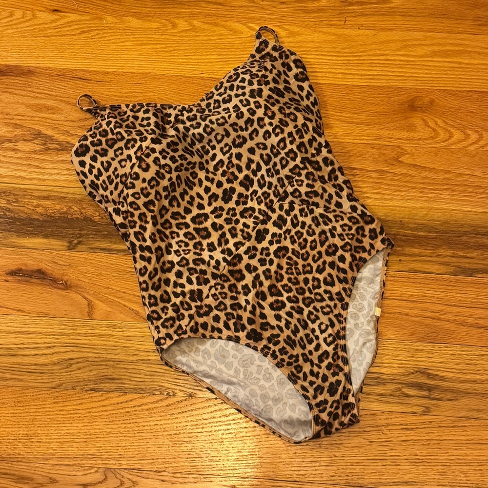Summersalt Leopard Print One-Piece Swimsuit - Brown and Black